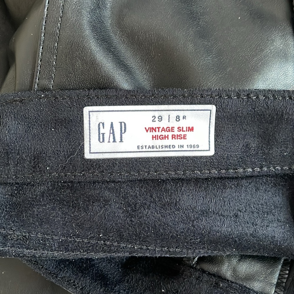 Gap faux leather  pants, ultra soft! - Picture 4 of 9